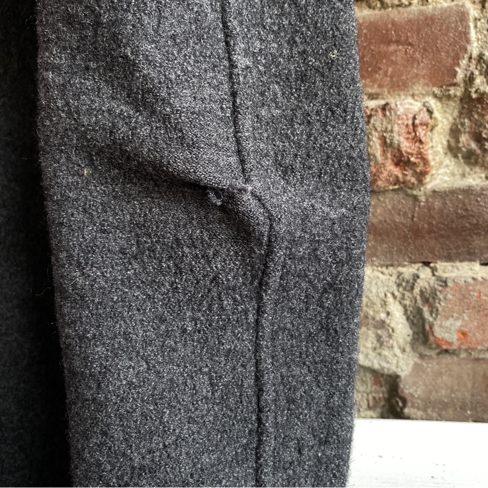 J. Crew Daphne Topcoat in Italian Boiled Wool Dark Gray Size 4 w/ Small Flaw - Picture 10 of 12